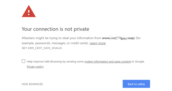 Chrome Bağlantınız Güvenli Değil Hatası Çözümü