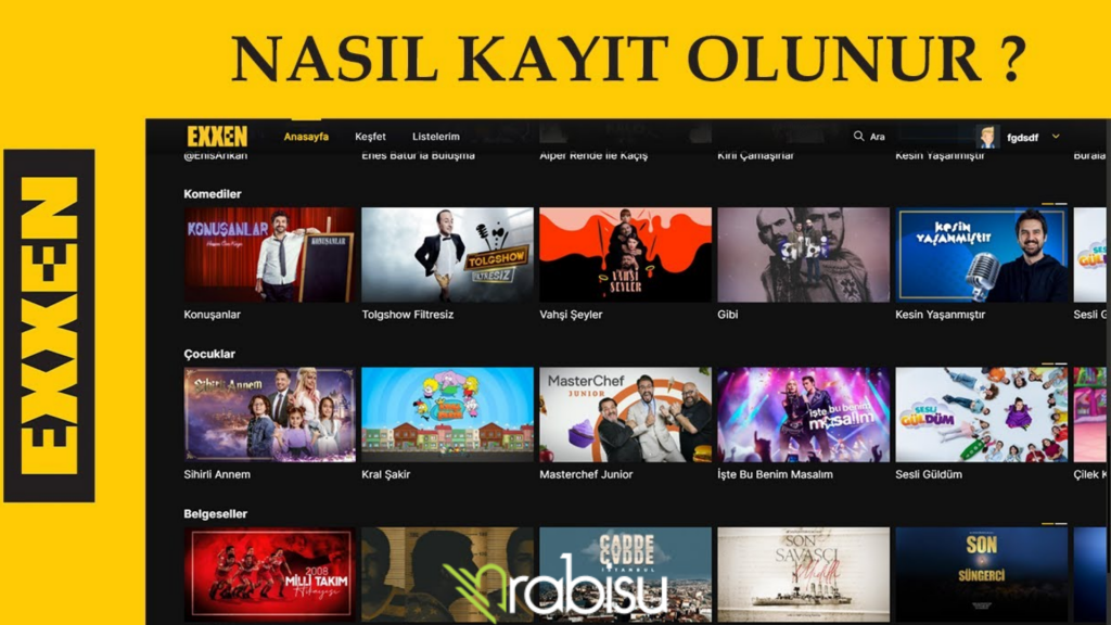 exxen üyelik