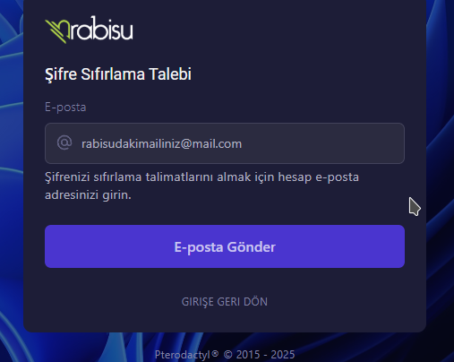 Şifre Yenileme 2