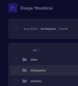 Datapacks Klasörü 2