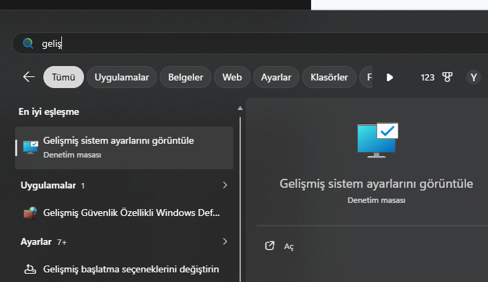 Sistem ayarları