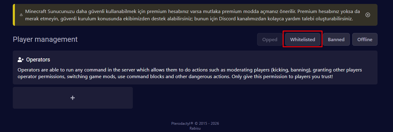 Oyuncu Ekleme